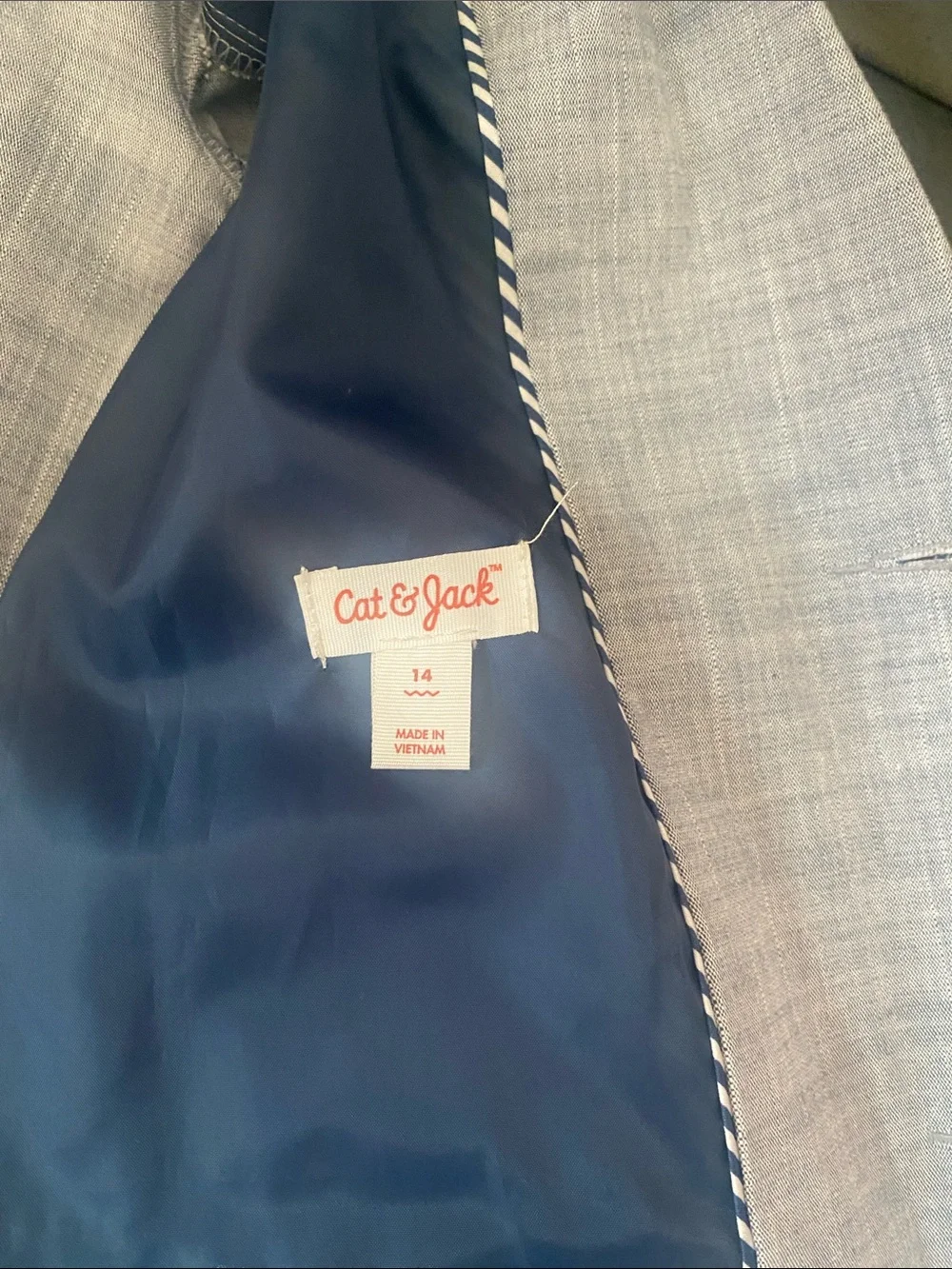 Cat & Jack Light Blue Men's Two-Button Blazer